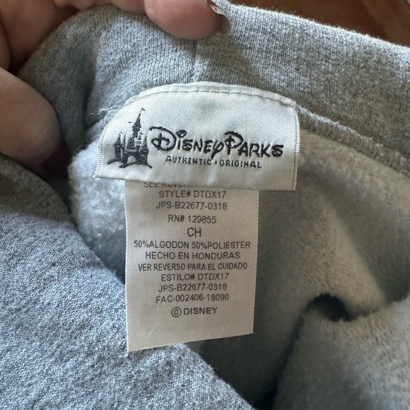 Disneyland Parks Mickey Mouse Sweatshirt Hoodie Unisex Small Heather Gray - Picture 4 of 5